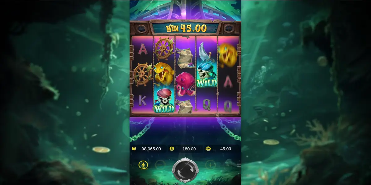 Slot Dead Man’s Riches tema pirata submerso