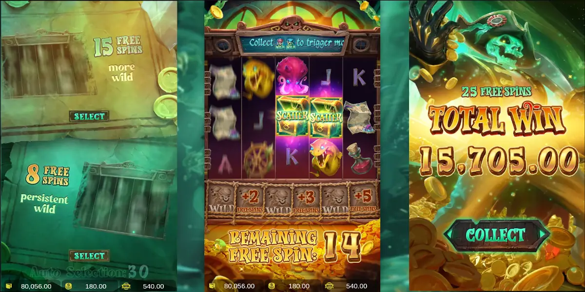 Dead Man’s Riches wilds móveis e respins